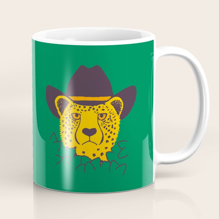 Leafy Cowgirl Cheetah Coffee Mug Gallery Image 1