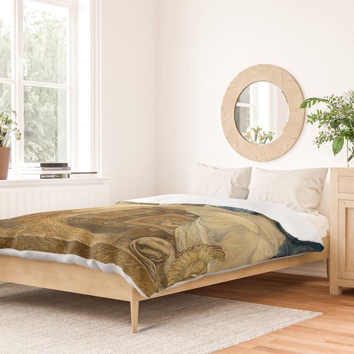 Pandora by Walter Crane Duvet Cover Gallery Image 2