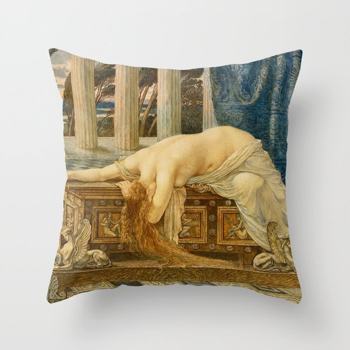 Pandora by Walter Crane Throw Pillow Gallery Image 6