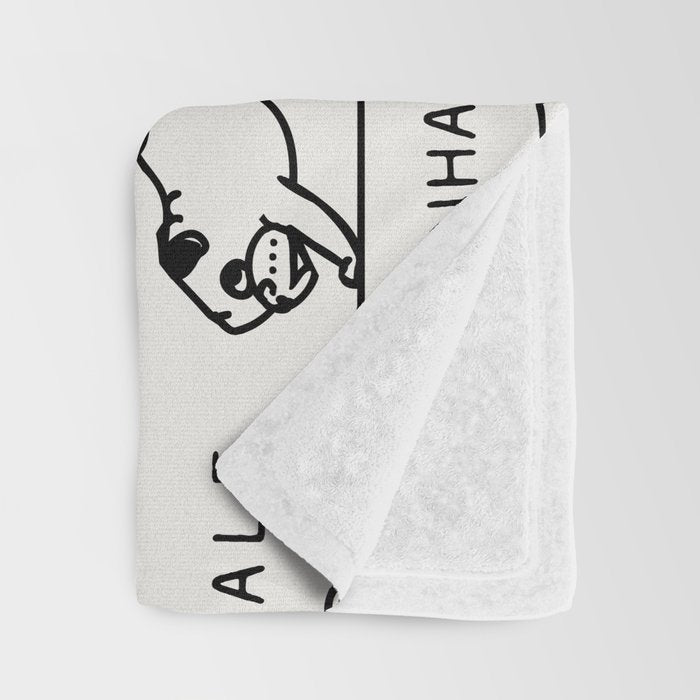 Inhale Exhale Pug Throw Blanket Gallery Image 3