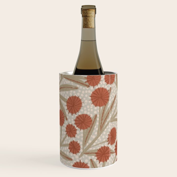 Summer Garden / Red & Dark Beige Wine Chiller Gallery Image 2