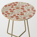 Summer Garden / Red & Dark Beige Side Table Gallery Image 2