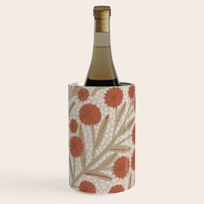 Summer Garden / Red & Dark Beige Wine Chiller Gallery Image 3