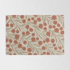 Summer Garden / Red & Dark Beige Rug Gallery Image 2