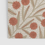 Summer Garden / Red & Dark Beige Poster Gallery Image 3