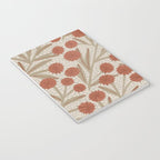 Summer Garden / Red & Dark Beige Notebook Gallery Image 3