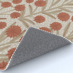 Summer Garden / Red & Dark Beige Rug Gallery Image 4