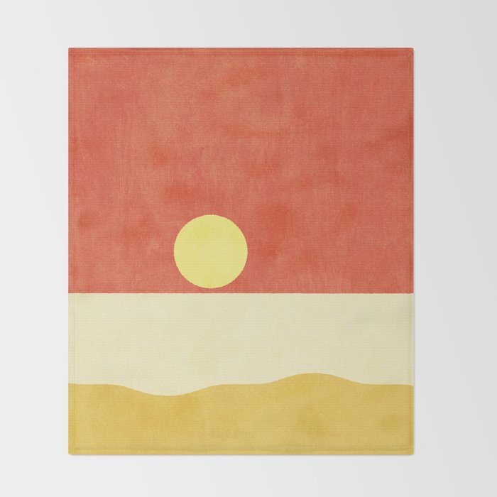 LANDSHAPES / Beach - Sunset Throw Blanket Gallery Image 2