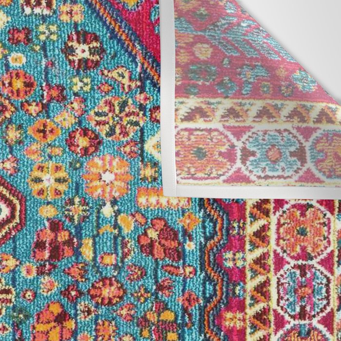 Oriental Heritage Moroccan Carpet Style Wall Tapestry Gallery Image 3