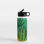 Exotic Garden Nightscape Tropics Water Bottle Gallery Image 1