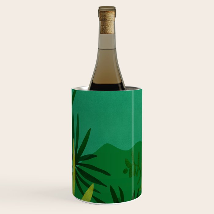 Exotic Garden Nightscape Tropics Wine Chiller Gallery Image 3