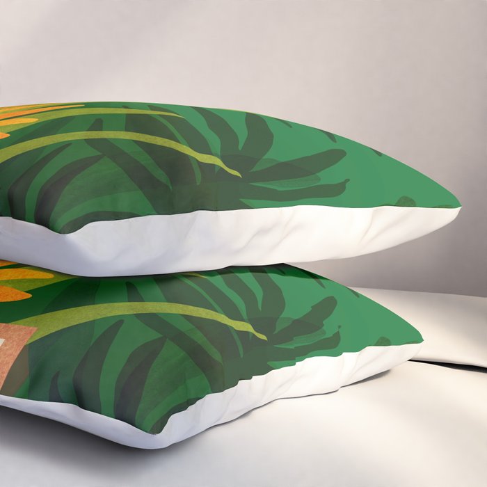 Exotic Garden Nightscape Tropics Pillow Sham Gallery Image 3