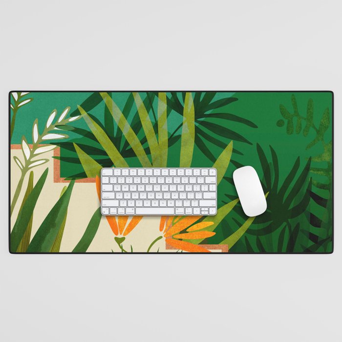 Exotic Garden Nightscape Tropics Desk Mat Gallery Image 1