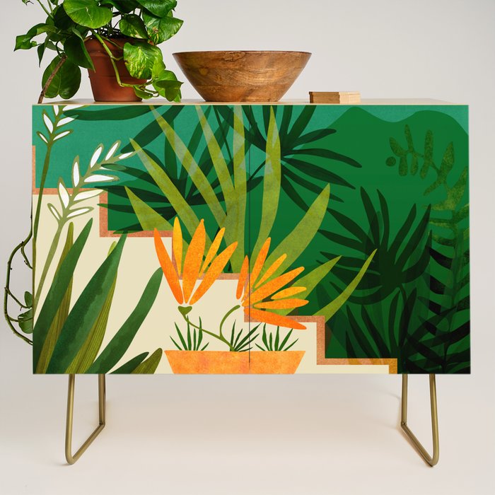 Exotic Garden Nightscape Tropics Credenza Gallery Image 1