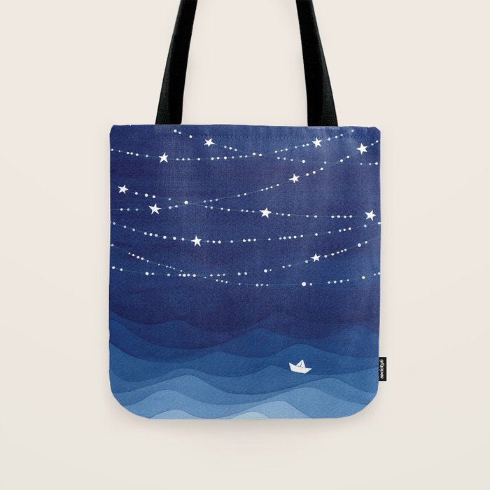 Garland of Stars IV, night sky Tote Bag Gallery Image 1