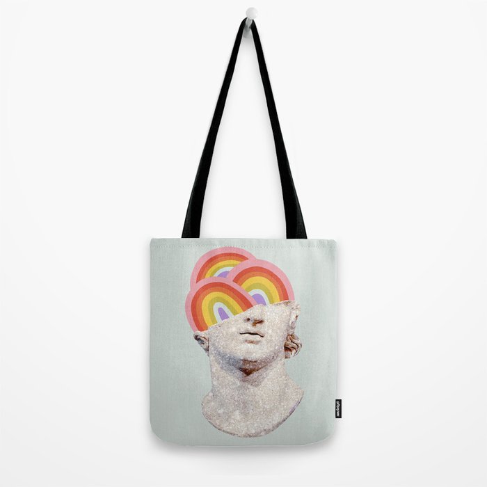 Rainbow Marble Head Tote Bag Gallery Image 2