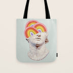 Rainbow Marble Head Tote Bag Gallery Image 1