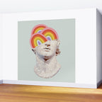 Rainbow Marble Head Wall Mural Gallery Image 2