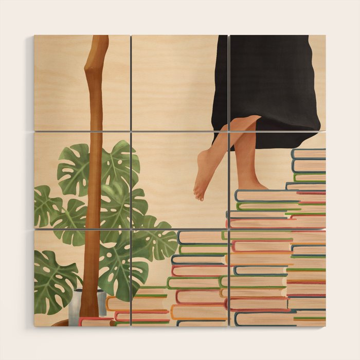 Books Wood Wall Art Gallery Image 1