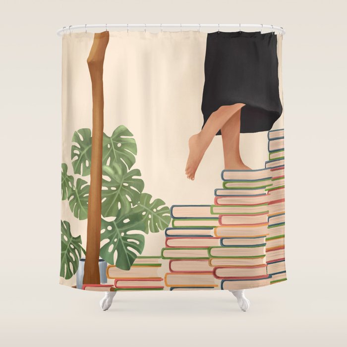 Books Shower Curtain Gallery Image 1