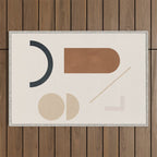 Geometric Modern Art 32 Outdoor Rug Gallery Image 1