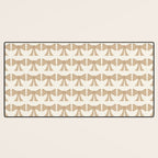 Vintage Bows X Neutral Beige Desk Mat Gallery Image 3