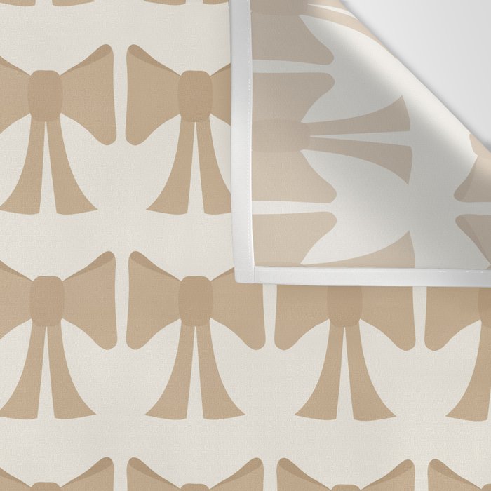 Vintage Bows X Neutral Beige Wall Tapestry Gallery Image 3