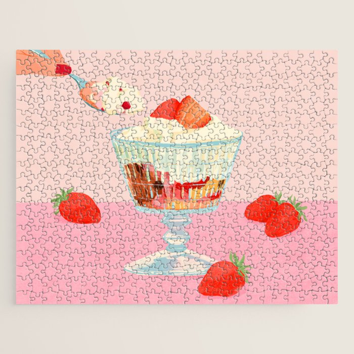 Strawberry Ice Cream Jigsaw Puzzle Gallery Image 1