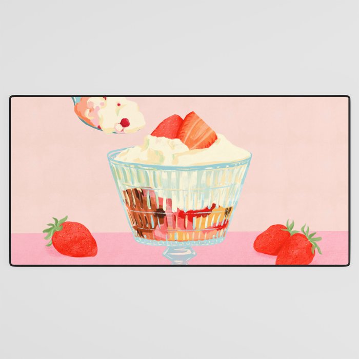 Strawberry Ice Cream Desk Mat Gallery Image 3