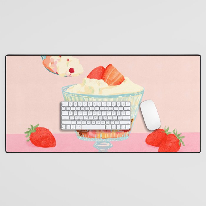 Strawberry Ice Cream Desk Mat Gallery Image 1