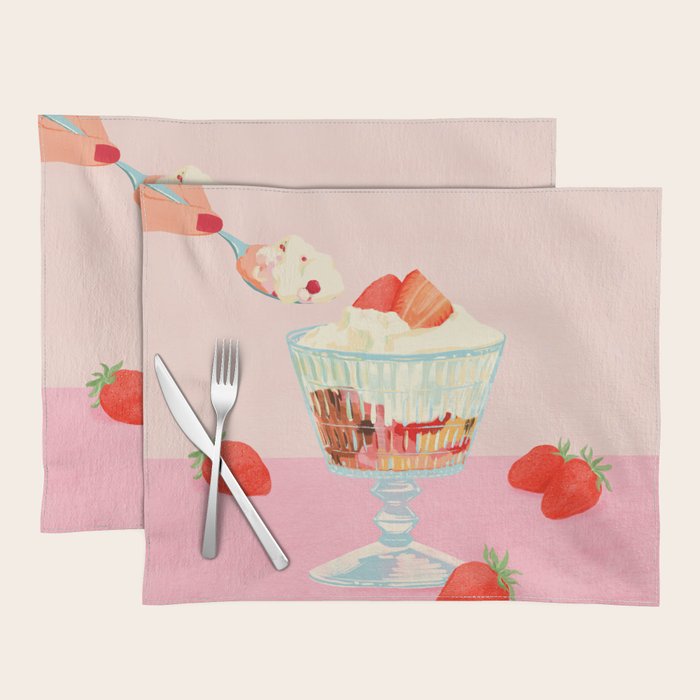 Strawberry Ice Cream Placemat Gallery Image 1