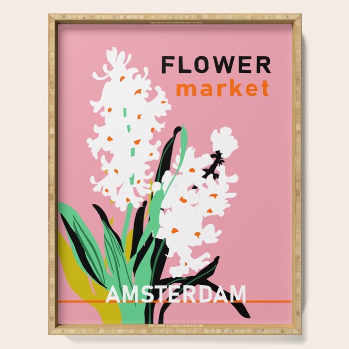 Flower Market Amsterdam Serving Tray Gallery Image 1