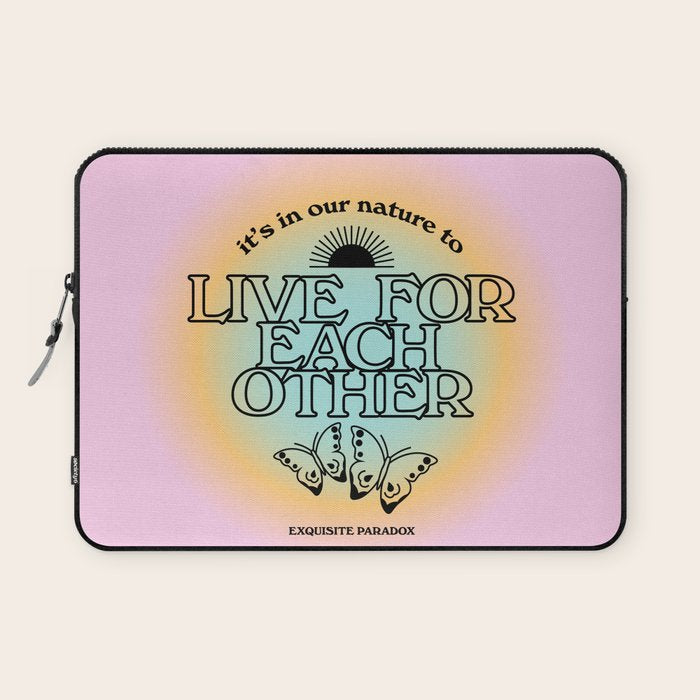 Live For Each Other Laptop Sleeve Gallery Image 1