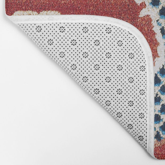 Ningxia Blue Dragon Red Background Rug Print Bath Mat Gallery Image 2