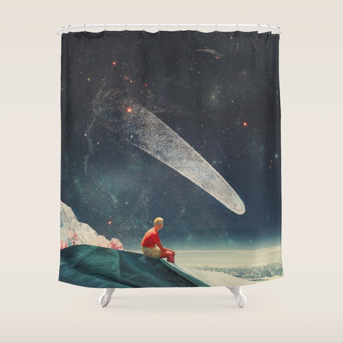 Guided by Comets Shower Curtain Gallery Image 1
