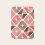 Winter Retro Quilt Pattern Bath Mat Gallery Image 1