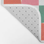Winter Retro Quilt Pattern Bath Mat Gallery Image 2
