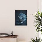 Flowers - Dark Blue Hydrangea Still Life Poster Gallery Image 2