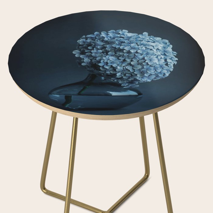 Flowers - Dark Blue Hydrangea Still Life Side Table Gallery Image 2