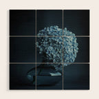 Flowers - Dark Blue Hydrangea Still Life Wood Wall Art Gallery Image 1