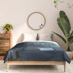 Flowers - Dark Blue Hydrangea Still Life Comforter Gallery Image 3