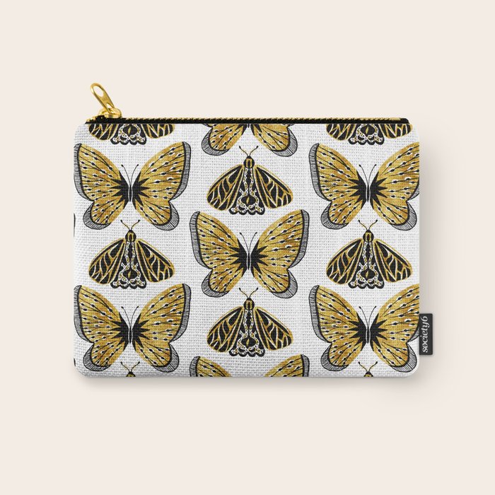 Golden Butterfly & Moth Carry All Pouch Gallery Image 1