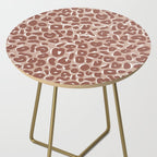 Leopard Print Abstractions - Marsala Side Table Gallery Image 2