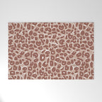 Leopard Print Abstractions - Marsala Welcome Mat Gallery Image 1