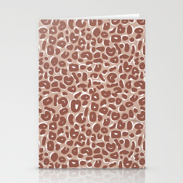 Leopard Print Abstractions - Marsala Stationery Card Gallery Image 2