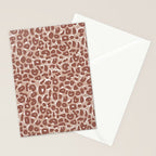 Leopard Print Abstractions - Marsala Stationery Card Gallery Image 2