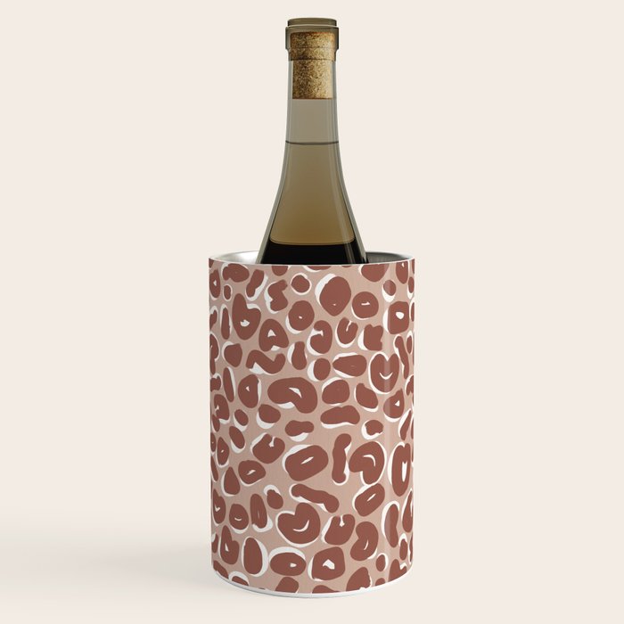 Leopard Print Abstractions - Marsala Wine Chiller Gallery Image 2
