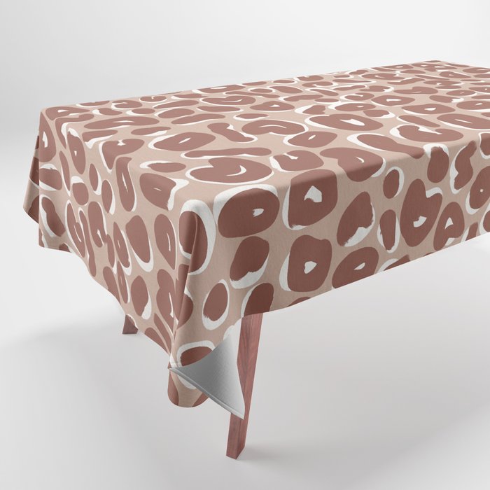 Leopard Print Abstractions - Marsala Tablecloth Gallery Image 1