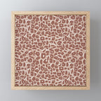 Leopard Print Abstractions - Marsala Mini Art Print Gallery Image 1