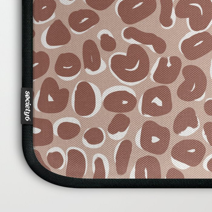 Leopard Print Abstractions - Marsala Laptop Sleeve Gallery Image 3